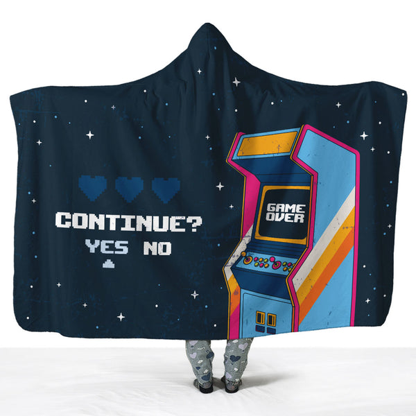 Game Over. Continue? - Hoodie Wrap